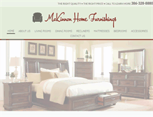 Tablet Screenshot of mckinnonfurnitureinc.com